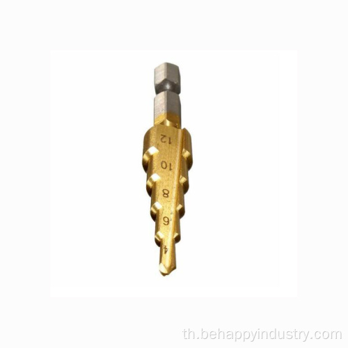 Titanium Coated Step Bit Bit สำหรับหลุมเจาะ